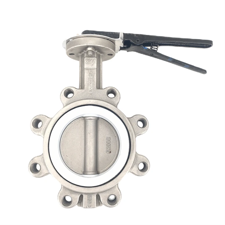 316L držadlo typu lug ptfe motýl ventil