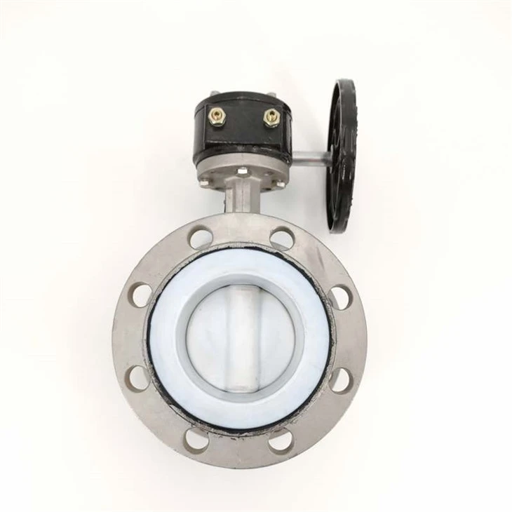 Turbínová příruba z nerezové oceli PTFE Butterfly ventil